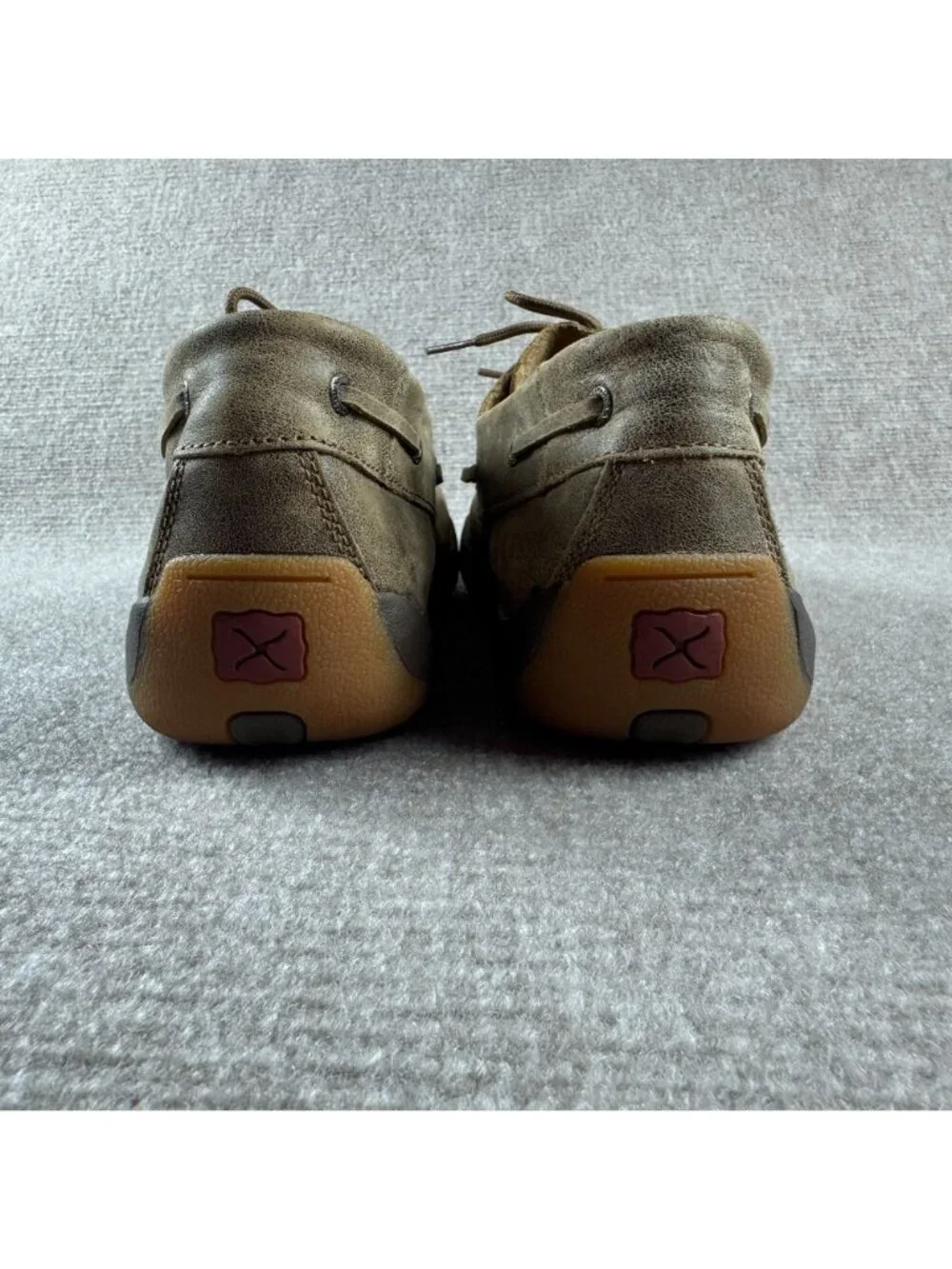 Twisted X Driving Mocs Boat Shoe Mens 13M Bomber Brown Leather Gorpcore Farmcore